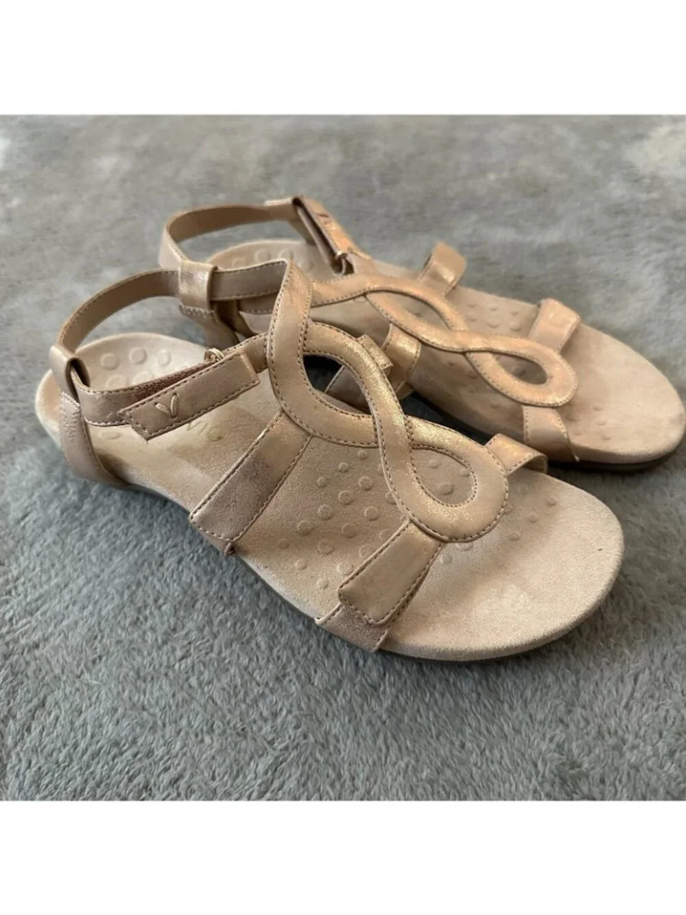 Vionic Jodie Gold Adjustable Sandals Shoes Women's size 9 - Picture 3 of 5